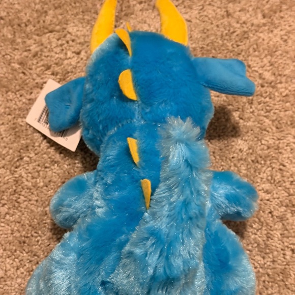 BJ Toy Company Blue and Yellow Plush Dragon NWT - Picture 3 of 4